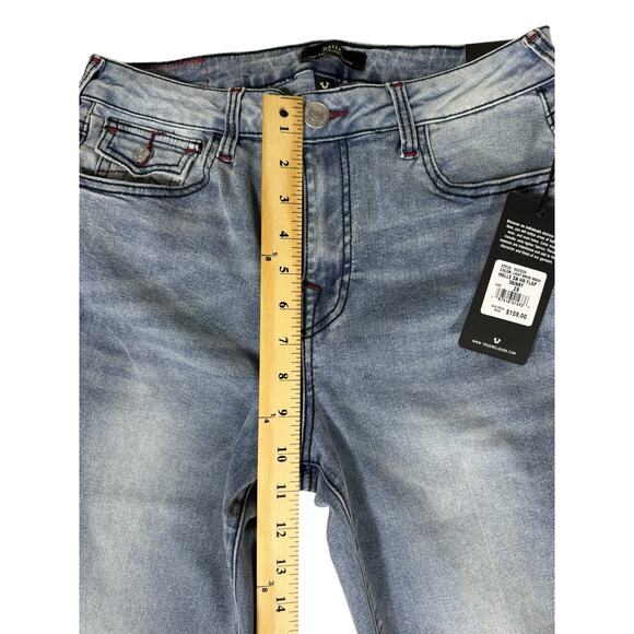 NWT True Religion Jeans Women Halle Light Wash High Rise Super Skinny 28 Flap - Picture 6 of 8